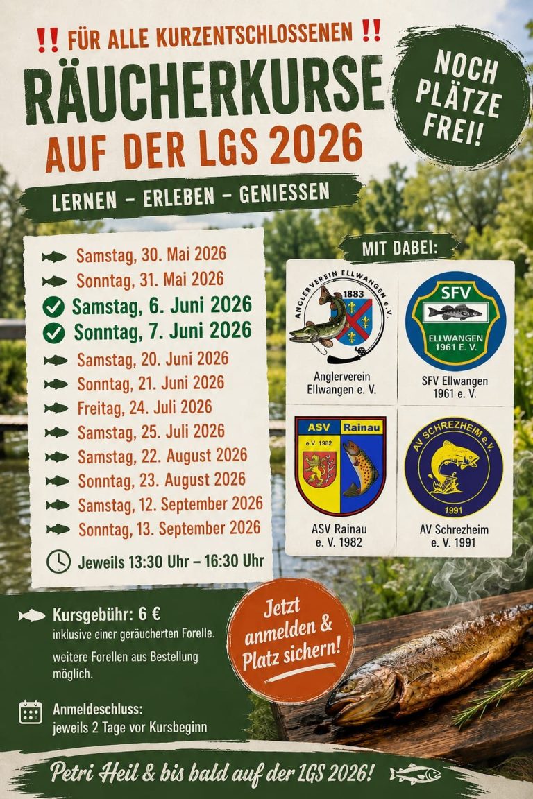 Veranstaltungsplakat zur LGS 2026 mit Terminen und teilnehmenden Gruppen.